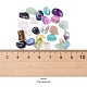 270 g 18 pietre preziose naturali e sintetiche e perline con chip di conchiglia G-FS0001-25-2