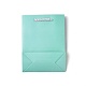クラフト紙袋  ギフトショッピングバッグ  長方形  アクアマリン  16x12cm X-AJEW-F005-01-A01-1-2