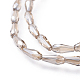 Chapelets de perles en verre électroplaqué EGLA-L015-A-3