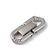 304 Stainless Steel Fold Over Clasps STAS-G307-11C-P-2