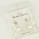 Boucles d'oreilles pendantes en pierre mélangée naturelle et synthétique à la mode EJEW-JE00618-3