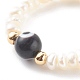 Anelli elastici con perline di perle d'acqua dolce coltivate naturali RJEW-JR00348-03-2