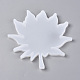Moldes de silicona de almohadilla de taza de hoja de arce diy tema otoño X-DIY-TAC0007-20-2