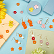 Sunnyclue 183 piezas kits de fabricación de pendientes estilo flor diy DIY-SC0015-48-5