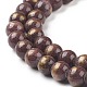 Chapelets de perles en jade Mashan naturel G-P232-01-L-8mm-3
