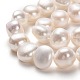 Fili di perle di perle d'acqua dolce coltivate naturali PEAR-L033-49-01A-2