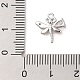 Подвески из прозрачного стекла с инкрустацией из латуни KK-S388-25P-3