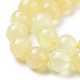 Brins de perles de sélénite jaune naturel G-N328-025A-03-4