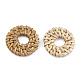 Handmade Reed Cane/Rattan Woven Linking Rings WOVE-T005-08A-2