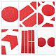 Gorgecraft 2 foglio adesivo riflettente in plastica impermeabile a 2 colori DIY-GF0004-87-4