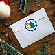 クリスマスのテーマ炭素鋼切断ダイステンシル  DIYスクラップブッキング用  フォトアルバム  装飾的なエンボス紙カード  ステンレス鋼色  スタンプ模様  55~108x55~108x0.8mm  4個/セット DIY-WH0309-1212-7