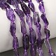 Natürlichen Amethyst Perlen Stränge&nbsp;G-Z130-B01-01-1