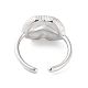 304 Stainless Steel Open Cuff Rings RJEW-H217-01P-3