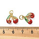 Латунь эмаль подвески KK-R229-07G-05-3