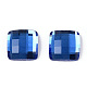 ガラスカボション  多面カット  正方形  ミックスカラー  3.5~16x3.5~16x1.5~5mm GGLA-N005-05-4