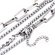 304 Stainless Steel Double Layer Necklaces NJEW-M181-07P-6