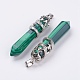 Synthetic Malachite Big Pointed Pendants G-G738-A-05-2