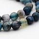Nature Agate Round Bead Strands G-I136-6mm-17-3