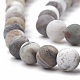 Chapelets de perles en agate de feuille de bambou naturelle X-G-T106-026-2