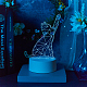 Lampe de visualisation créative acrylique 3d DJEW-WH0010-53-6