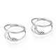 304 Stainless Steel High-Heeled Shoes Adjustable Ring for Women RJEW-T027-07P-2