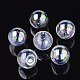 Round Handmade Blown Glass Globe Ball Bottles X-BLOW-R002-16mm-AB-1