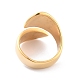 Ионное покрытие (ip) 304 манжетное кольцо из нержавеющей стали с простой лентой RJEW-L103-01D-G-2
