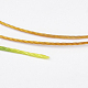 ポリエステル糸  カスタム織りジュエリー作りのために  カラフル  1mm  約230m /ロール NWIR-K023-1mm-04-2