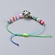 Adjustable Nylon Thread Kid Braided Beads Bracelets BJEW-JB04453-M-5