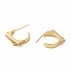 Cubic Zirconia Twist Stud Earrings EJEW-E263-13G-2