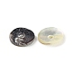 Natural Akoya Shell Flat Round Charms BSHE-Z003-39A-2