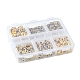 285 pièces 6 perles d'espacement en alliage de style tibétain avec strass en fer et style tibétain DIY-FS0004-08-2
