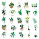 50шт 50 стиля растительная тема водонепроницаемые пластиковые наклейки из ПВХ X-STIC-PW0001-375-4