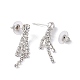 Moda collana di strass matrimonio e Stud orecchino set di gioielli SJEW-R046-10-5
