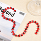 CHGCRAFT 35Pcs Acrylic Ladybug Beads Flat Round for Decoration DIY Jewelry Craft Making OACR-CA0001-20-4