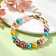 Bracelets de perles d'imitation de verre pour femmes BJEW-JB10033-01-2
