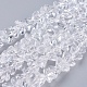 Chapelets de perles en verre transparente   EGLA-J146-6mm-NB01-1