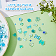 HOBBIESAY 4 Bags/Box Cute Nail Art Decorations Accessories Resin Cabochons 3D Nail Art Charms Camellia Daisy Rose Flower Butterfly Bow Moon Heart Bear Dodger Blue Nail Decorations Making MRMJ-HY0001-12C-4