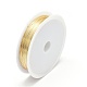 Eco-Friendly Round Copper Jewelry Wire X-CWIR-P001-01-0.4mm-2
