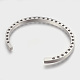 Bracelets de manchette en 304 acier inoxydable BJEW-P192-01P-2