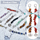 NBEADS 20 Pcs Gemstone Chip Beads Stitch Markers HJEW-NB0001-69-4