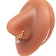 Кольцо для носа из хирургической нержавеющей стали 316l с кубическим цирконием и подвесками WG2DADE-40-1
