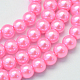 Chapelets de perles rondes en verre peint X-HY-Q330-8mm-68-1