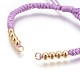 Fabbricazione di braccialetti di perline intrecciati con corde di nylon BJEW-F360-F10-2
