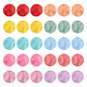 Pandahall 60 Uds. Cubo de 10 colores cuentas de silicona ecológicas de calidad alimentaria SIL-TA0001-54B-1