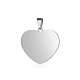 201 Stainless Steel Stamping Blank Tag Pendants STAS-S105-T590-25-1-1