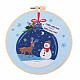 DIY Christmas Theme Embroidery Kits XMAS-PW0001-175I-1