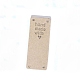 Etichette in pelle microfibra DIY-TAC0005-77F-1