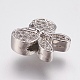 Perles de zircone cubique micro pave en Laiton ZIRC-E143-60-3