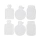 ペット自己粘着装飾ステッカー 10 枚  DIY スクラップブッキング用の防水香水瓶デカール  透明  79~79.5x48~61x0.1mm DIY-Z028-01B-1